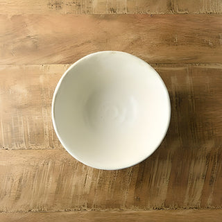 Kohyo Kaneko Rinka 14.5cm Large Bowl Mino Ware - White