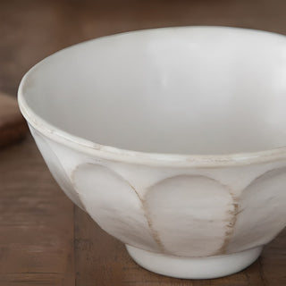 Kohyo Kaneko Rinka 14.5cm Large Bowl Mino Ware - White