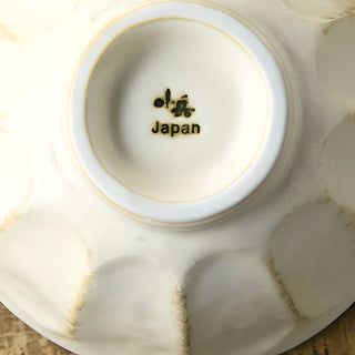 Kohyo Kaneko Rinka 14.5cm Large Bowl Mino Ware - White