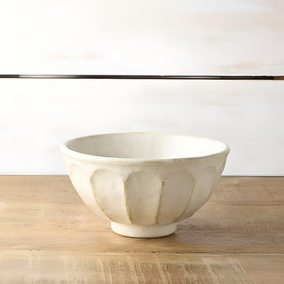 Kohyo Kaneko Rinka 16cm Large Bowl Mino Ware - White