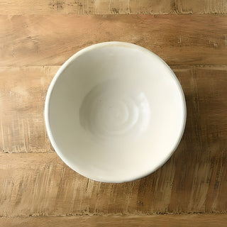 Kohyo Kaneko Rinka 16cm Large Bowl Mino Ware - White