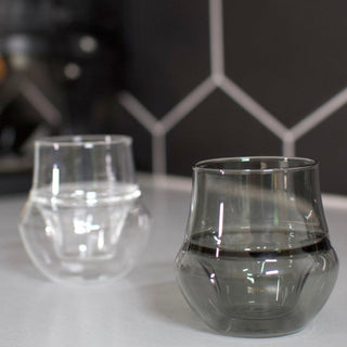 KRUVE PROPEL Espresso Glasses (75ml/2.5oz) (2-Pack) with hand-blown borosilicate glass in modern shape