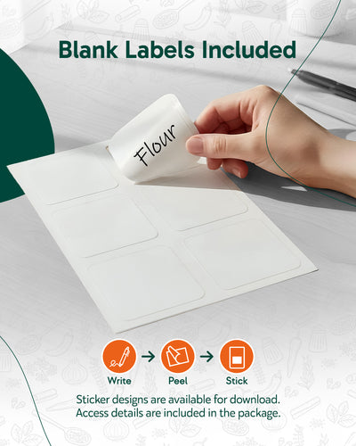 Bocaux carrés en verre