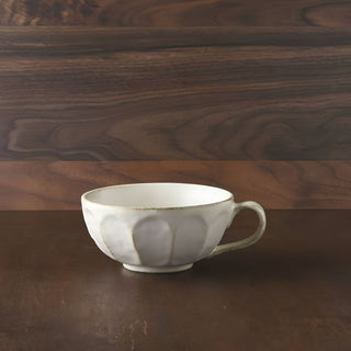 Kohyo Kaneko Rinka 14.5cm Soup Cup Mino Ware - White