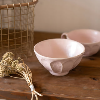 Kohyo Kaneko Rinka 14.5cm Small Bowl Mino Ware - Pink