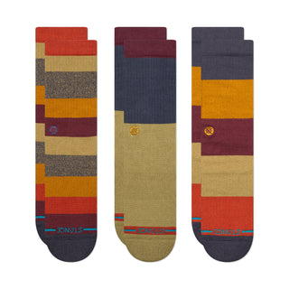 STANCE CABIN FEVER CREW SOCKS 3 PACK