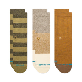 STANCE CUBICAL CREW SOCKS 3 PACK