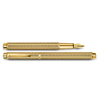 Caran d'Ache Gilded Ecridor Chevron Fountain Pen