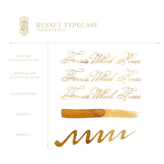 Russet Typecase | 38ml Ink | Ferris Wheel Press