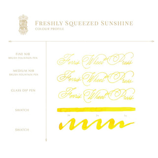 Freshly Squeezed Sunshine | 85ml Ink | Ferris Wheel Press