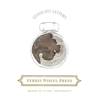 Leadcast Letters | 38ml Ink | Ferris Wheel Press