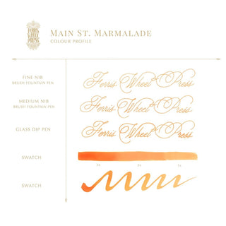 Main St. Marmalade | 85ml Ink | Ferris Wheel Press