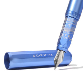 2025 Limited Edition | Aluminum Carousel Fountain Pen - Blue Revelry | Ferris Wheel Press