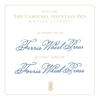 2025 Limited Edition | Aluminum Carousel Fountain Pen - Blue Revelry | Ferris Wheel Press