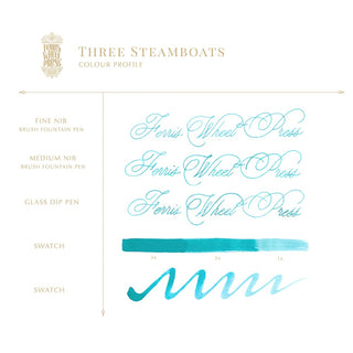 Three Steamboats | 38ml Ink | Ferris Wheel Press