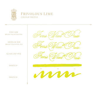 Frivolous Lime | 38ml Ink | Ferris Wheel Press