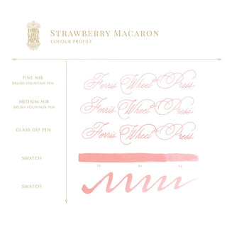 Strawberry Macaron | 38ml Ink | Ferris Wheel Press