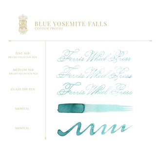 Blue Yosemite Falls | 38ml Ink | Ferris Wheel Press