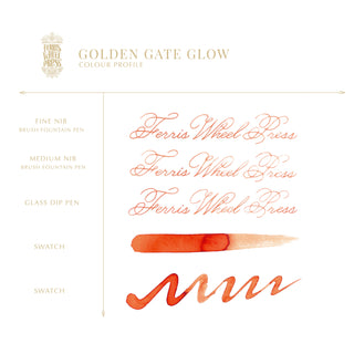Golden Gate Glow | 38ml Ink | Ferris Wheel Press