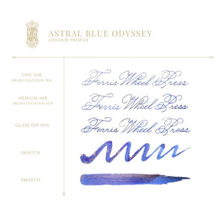 Astral Blue Odyssey | 38ml Ink | Ferris Wheel Press