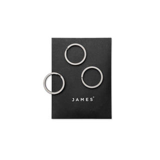 James Titanium Key Ring - 3 Pack