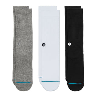 STANCE ICON CREW SOCKS 3 PACK