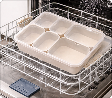 Dishwasher-safe clean-up