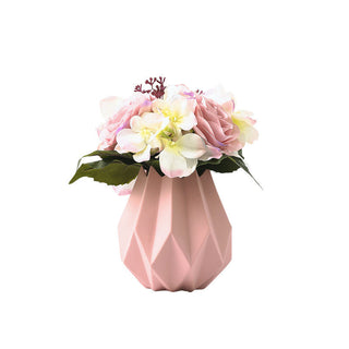 Origami Ceramic Vase - Pink