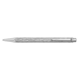 Caran d'Ache Ecridor™ Venetian Platinum Ballpoint Pen & Leather Case Special Edition