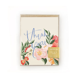 Pen + Pillar Orange Blossom Thank You Card - Set of 8