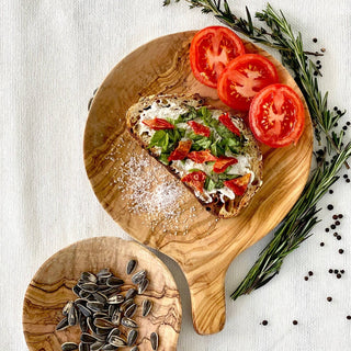 Scents and Feel Olive Wood Large Round Tapas Dish