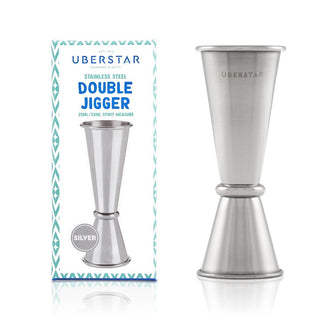 UBERSTAR Double Jigger Spirit Measure - Silver