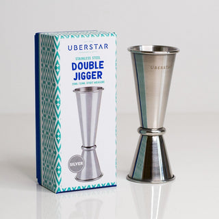 UBERSTAR Double Jigger Spirit Measure - Silver