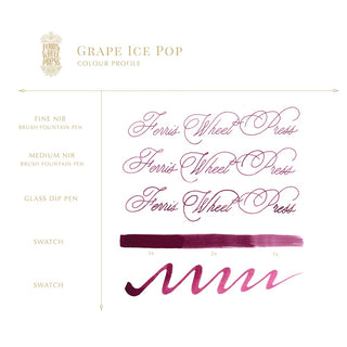 Grape Ice Pop | 85ml Ink | Ferris Wheel Press