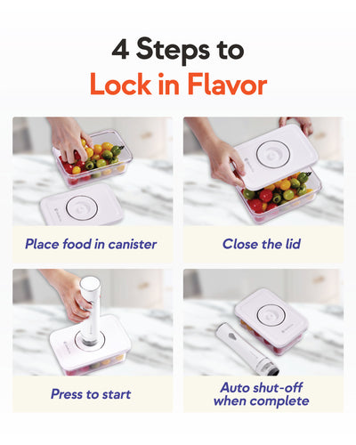 Ensemble de boîtes de conservation sous vide