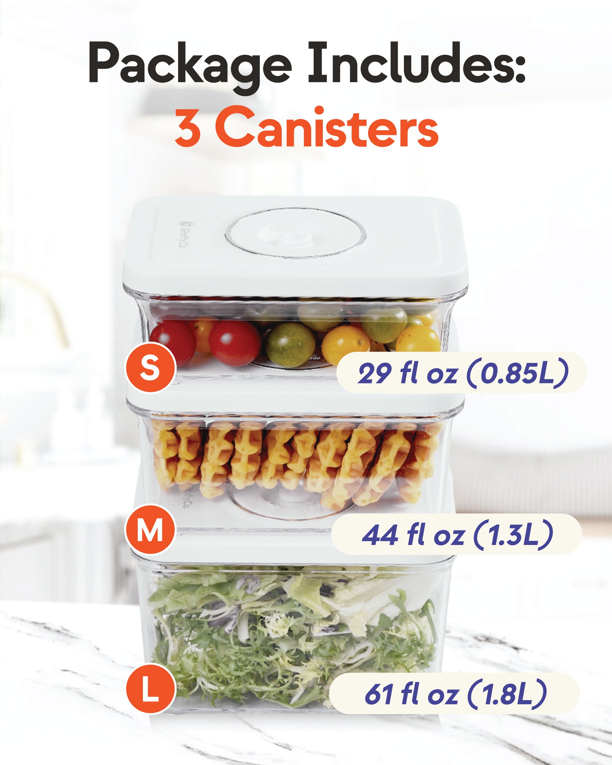 Ensemble de boîtes de conservation sous vide