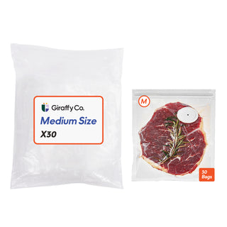 Vacuum Sealer Bags (Small, Medium, Large)(10pc, 30pc) | Giraffy Co.