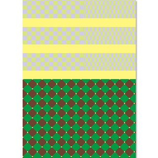 Paperplay Gift Wrapping Paper - Brown and Green Plaid