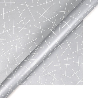 Paperplay Gift Wrapping Paper - Silver Wrap