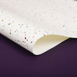 Paperplay Gift Wrapping Paper - White Terrazzo