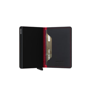 Secrid Slimwallet Perforated - Black Red