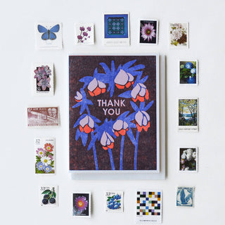 Heartell Press Winter Roses Thank You Card